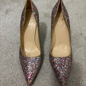 Kate Spade glitter heels